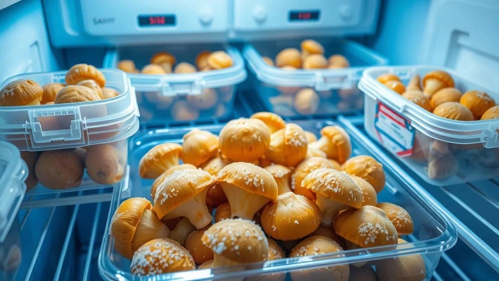 Hur länge kan kantareller ligga i frysen